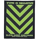 Men's Type O Negative Slow, Deep &amp; Hard Woven Patch Black One Size