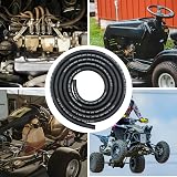 YGQ 8mm Fuel Line Braided Hose 2.4M 8 feet NBR Nylon Reinforced view 6