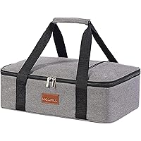 Uoxfill Lunch Bag Insulated Thermal Food Carrier Insulated Casserole Carrier for Hot or Cold Food,Insulated Tote Bag for Potl
