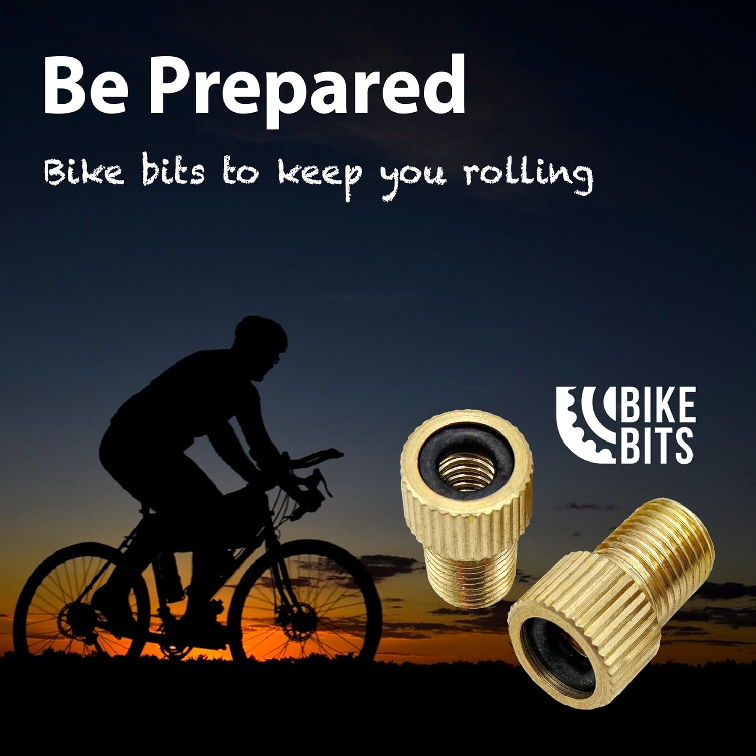 Bike Bits Brass Presta Valve Adapter - Convert Presta to Schrader - French/UK to US - Inflate Tire Using Standard Pump or Air Compressor (4 Pack) : Sports & Outdoors