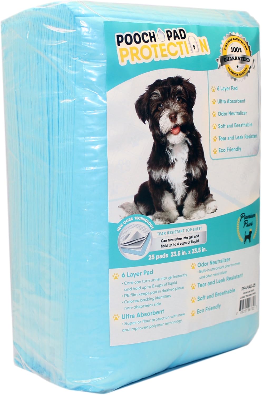 Pooch Pad Protection Training Dog Pads. Thick & Soft, Powerful Absorbent Puppy Pads. The New Deluxe Tech for High-Class Consumers