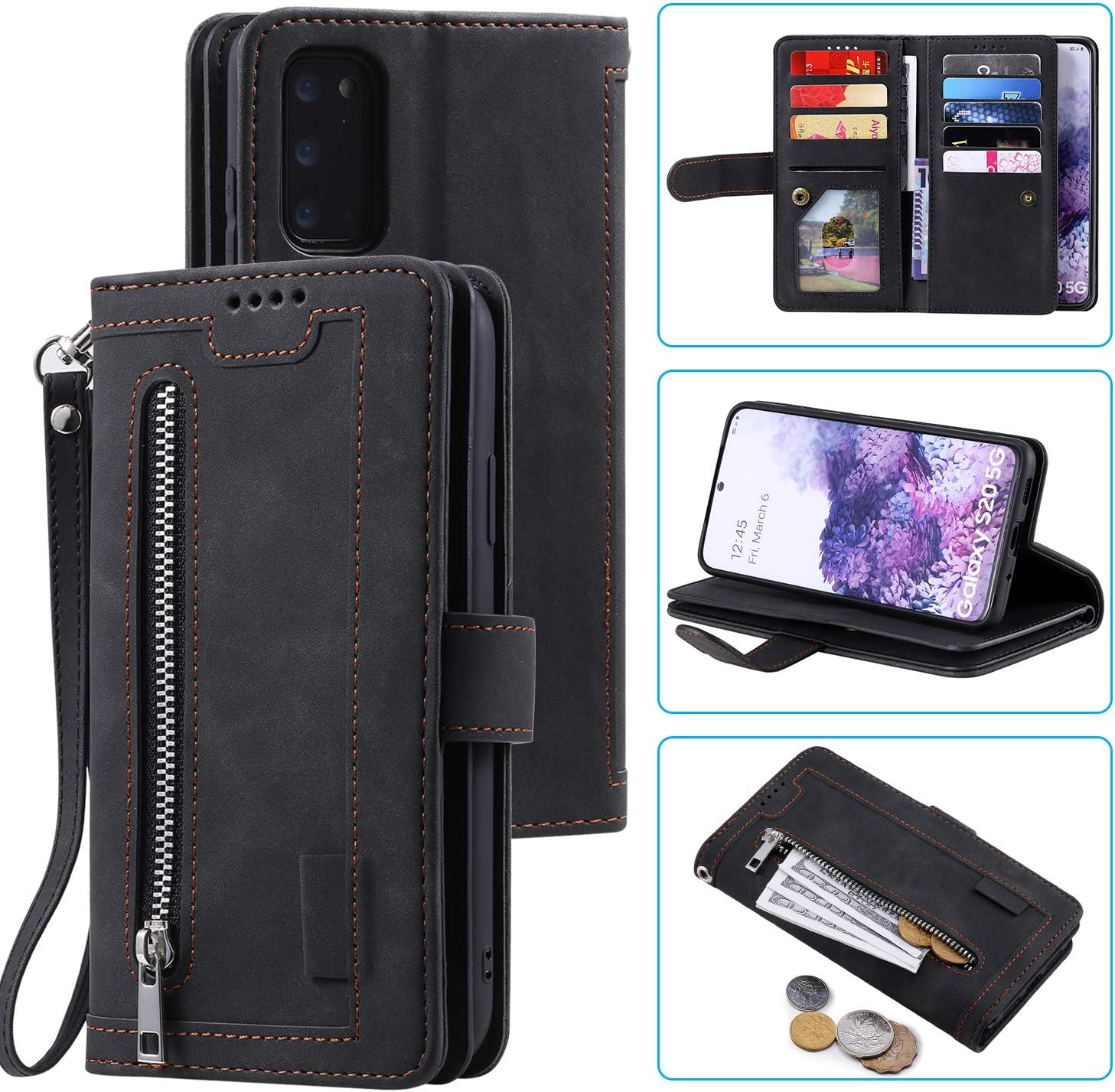 UEEBAI Wallet Case for Samsung Galaxy S20 FE 5G - Image 3
