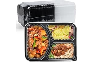 EKOSAVOR Meal Prep Container, 40-Pack 38oz - Reusable To Go Containers for Food Storage and Portion Control - Bento Boxes for Meal Planning - BPA Free Microwave Dishwasher Freezer Safe