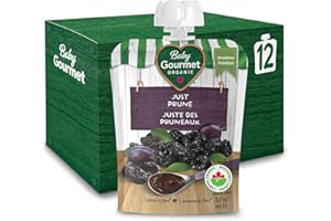 Baby Gourmet Organic Puree Baby Food Pouches - Simply Prune - No Added Sugar or Salt, Non GMO, No Fillers, Gluten Free, Koshe