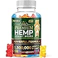 WELLUTION Hemp Gummies – High Potency 1,500,000 MCG – Natural Fruity Bear for Relaxation and Peace - Fast-Acting - 60ct