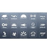 Novelty Stickers for Unused Blank Dashboard Buttons for Car Truck or SUV | Made in the USA - Interior Dash Rocker Console Switch Decals