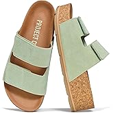 Project Cloud 100% Genuine Leather Platform Sandals Women Footwear-Beach Essentials Summer Wedges with Plush and Soft Insole-Non Slip & Lightweight Wedge Sandals For Women 2026