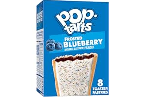 Pop-Tarts Toaster Pastries, Breakfast Foods, Kids Snacks, Frosted Blueberry, 13.5oz Box (8 Pop-Tarts)