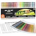 Shuttle Art 60 Pack Earth Tone Gel Pens, 30 Brown Earth Tone Gel Pens with 30 Refills for Adults Coloring Books Journaling Drawing Nature, Landscapes, Animals Scenes