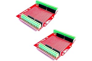 DIYables Screw Terminal Block Shield for Arduino Uno, 2 Pieces