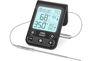 Lavatools OVT02 Element Digital Oven Thermometer for Oven, Grill, and Smoker Includes Dual-Sensor Stainless Temperature Probe