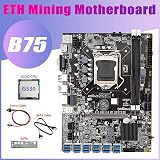 Lodokdre B75 BTC Miner Motherboard G530 CPU 12x USB3.0 Riser Kit view 2