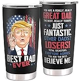 Mocosweeties Gifts for Dad from Daughter, Son - Birthday, Fathers Day, Christmas Gifts for Dad - Christmas Father Gift Ideas - New Papa Daddy Stepdad Gift Ideas for Men - 20 Oz Black Tumbler