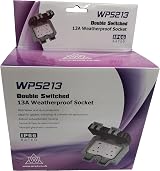 WCED Electrical Double Weatherproof Outdoor Switched Power Socket IP66 13A Grey view 5