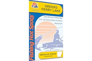 FISHING HOT SPOTS Greers Ferry Lake Fishing Map