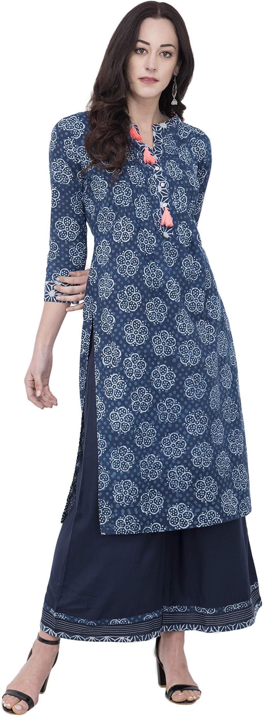 Ruhaaniyatt Pom pom Diva Kurti And Palazzo Set
