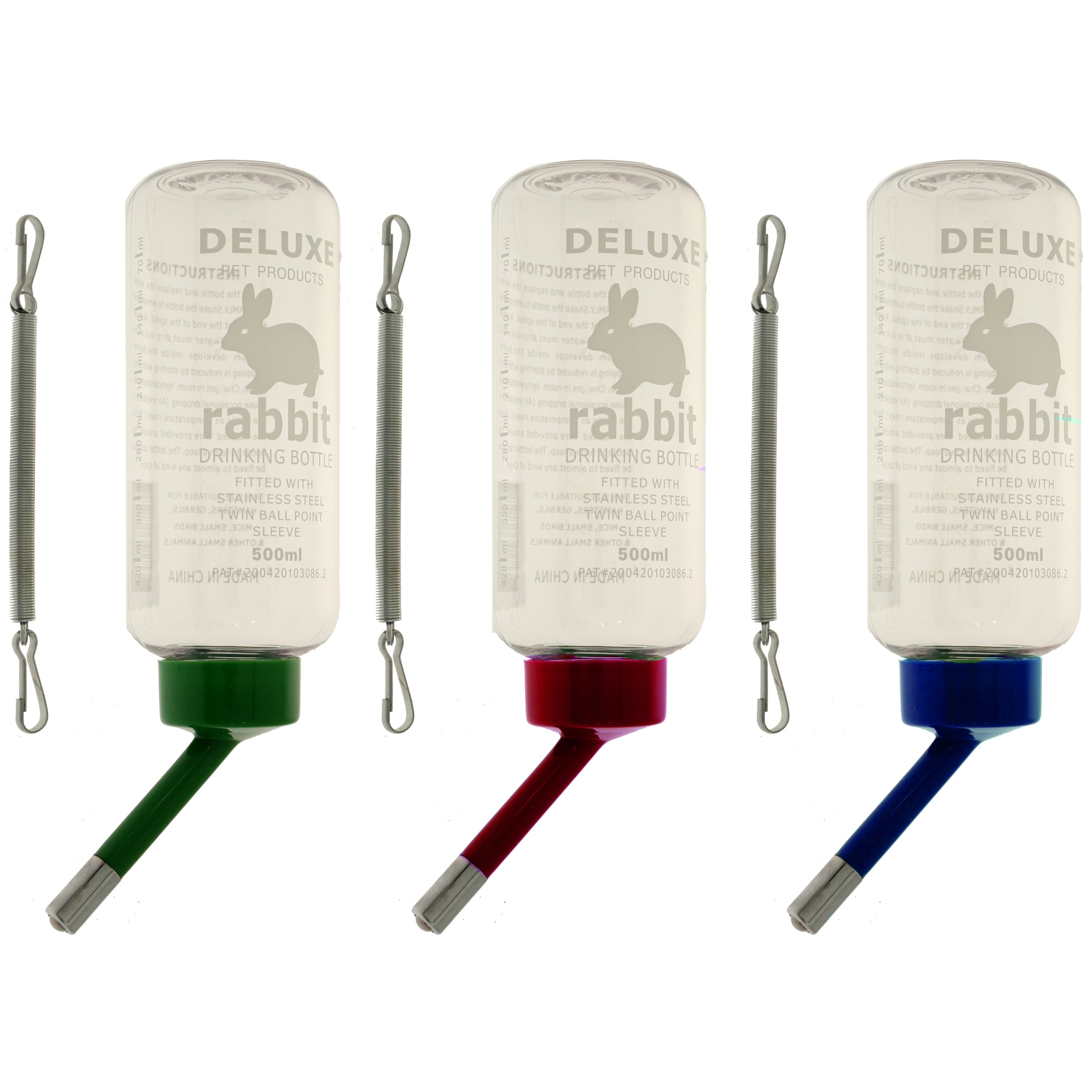 Mool Drinking Bottle suitable for Hamsters Guiniea Pig Rabits and Small Animals, 500 ml