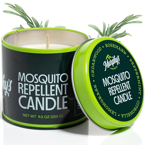 MURPHY’S NATURALS MOSQUITO BUG REPELLENT CANDLE FOR OUTDOOR...