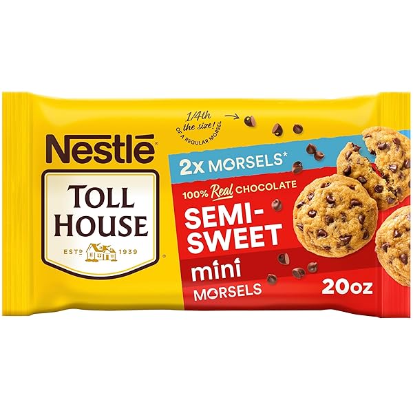 NESTLE TOLL HOUSE SEMI-SWEET MINI CHOCOLATE MORSELS, CHOCOLATE...