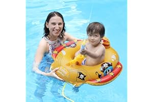 SHXKUAN Swimbobo Toddler Pool Float Kids Inflatable Swim Seat Boat Ship Pool Toys for Toddlers and Children