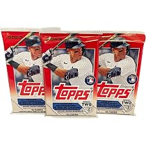 Topps 2023 Series 1 Baseball MLB Conjunto de 3 pacotes - 16 cartas