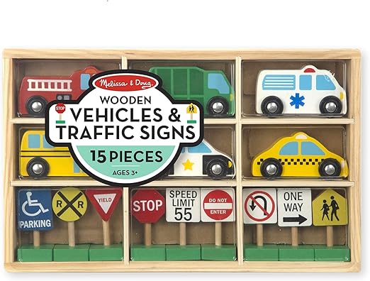 melissa and doug cars and signs