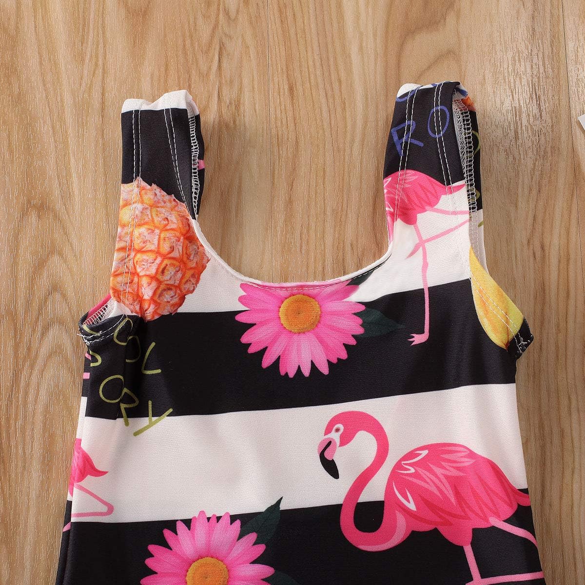 Mekysd Baby Girls Flamingo Tassel One Piece Swimsuit Clothing Baby Sostulsa Com