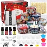 TEPENAR DIY Christmas Scented Candle Kit Complete Candle Making Set