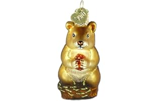 Old World Christmas Wildlife Animals Glass Blown Ornaments for Christmas Tree Chipmunk