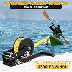 Truqual 3500LB Boat Trailer Winch, Heavy Duty Boat
