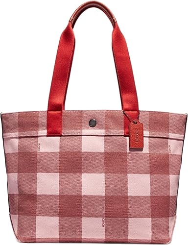 coach plaid tote