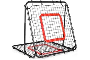 BaseGoal Baseball and Softball Rebounder Net,Baseball Rebounder,Volleyball Rebounder,Pitch Back Net,Multi-Sport Training Rebound Screen,with Pitching Target,Easy Adjustable Angles
