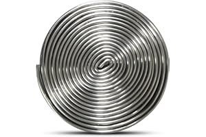 Lead Came for Stained Glass 5/64"" Round U Hobby Came – 6 Ft Stained Glass Supply U Channel Lead Came by Glassco, Silver, RU-100