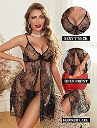 Avidlove Lace Lingerie for Women Sexy Sheer Bridal