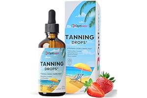 OPTIWAV Sunless Tanning Drops to Drink - Drinkable Self Tan for Glow & Natural Radiant Skin Tone - Drinking Melanin Oral Liquid Tanner for Face Body Suitable for All Skin Types - Vegan Sugar Free