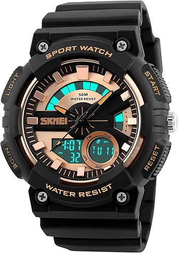 analog watch with backlight