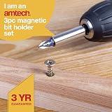 Amtech L2210 3 Piece Magnetic Bit Holder Set 75mm 100mm 150mm 1/4 Hex view 2