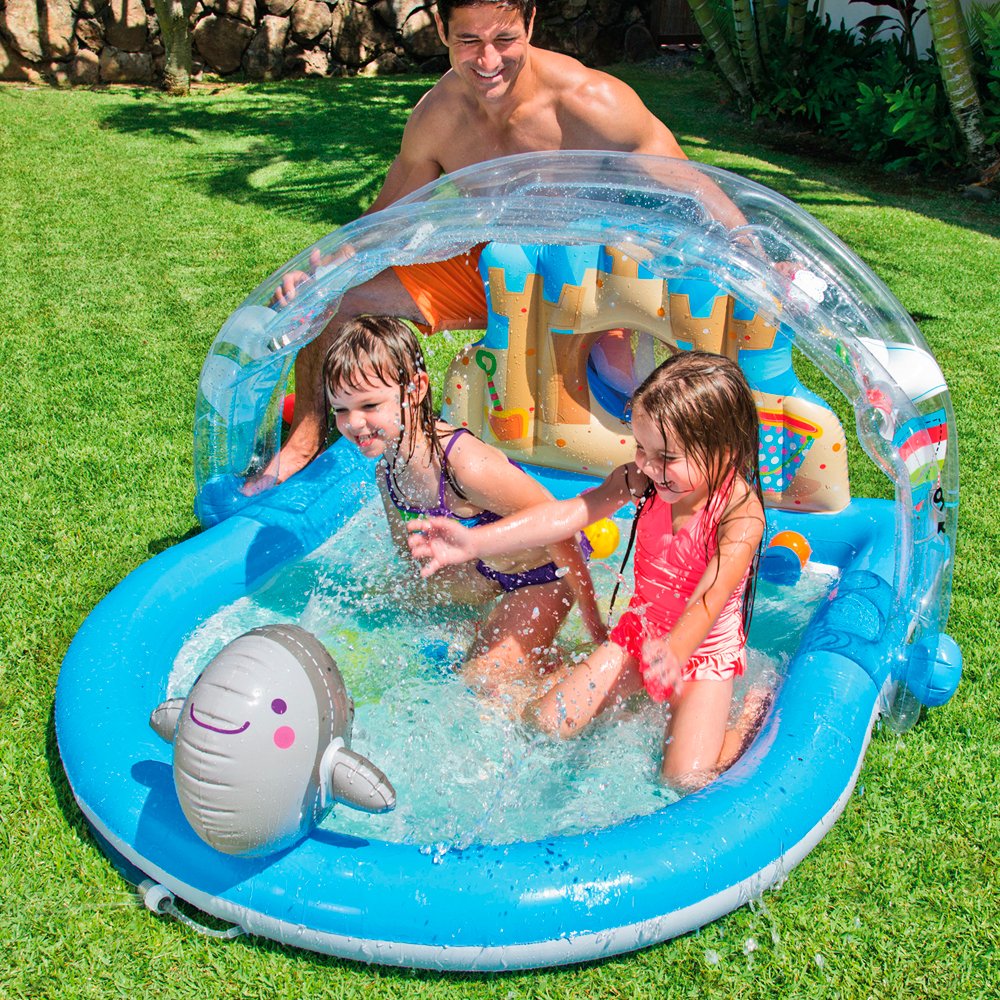 Intex Inflatable Family Outdoor Swimming Paddling Pool Play Center Garden Toy eBay