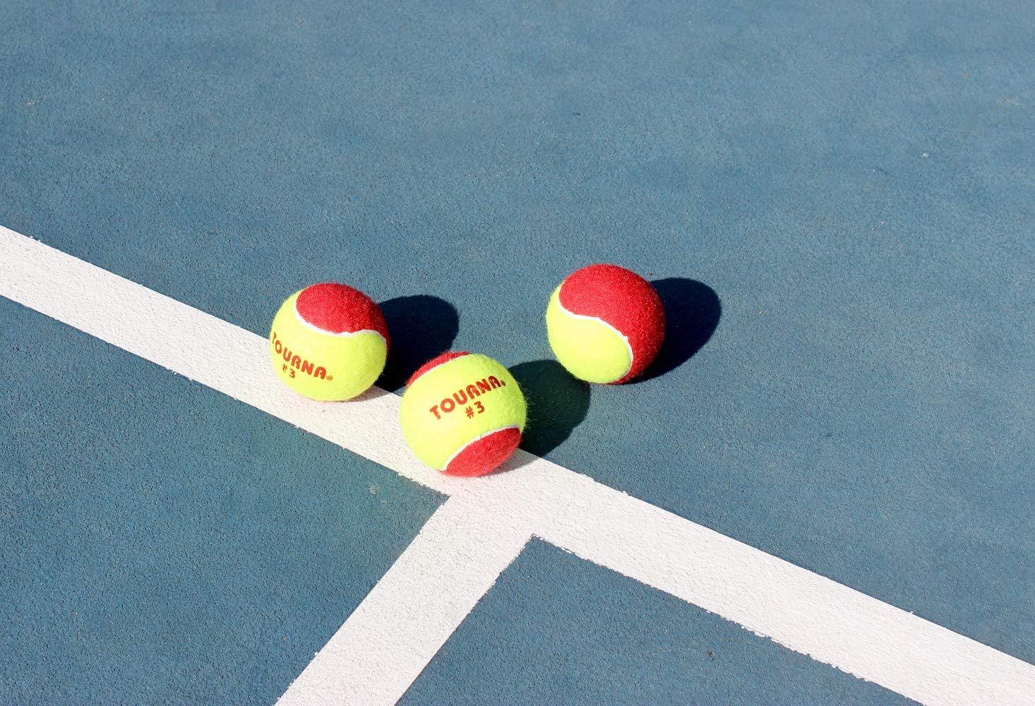 Tourna Low Compression Stage 3 Tennis Ball with Mesh Bag (18-Pack) : Sports & Outdoors
