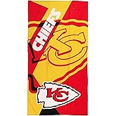 Northwest NFL Kansas City Chiefs 30 x 60 Inch Beach Towel, Puzzle Design