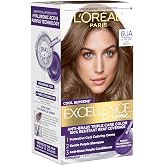 L&rsquo;Oreal Paris Excellence Cool Supreme Hair Dye, 6UA Ultra Ash Light Brown | Triple Care Hair Color, Anti-Brass Purple Technology with Hyaluronic Acid for 100% Gray Coverage