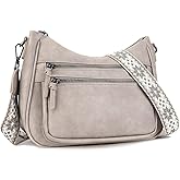 VIMUTI Crossbody Purses for Women Trendy Leather Crossbody Bag,Multi Pocket Shoulder Handbag Lightweight Travel Purse