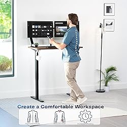 VIVO Electric 43 x 24 in Standing Desk, Memory