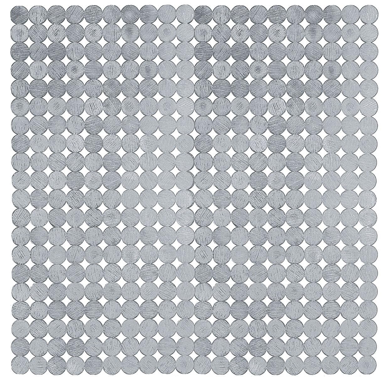 Kleine Wolke PVC Sign Shower Mat, Silver