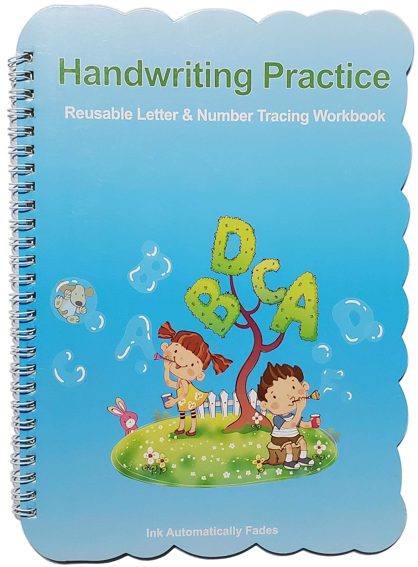 Handwriting Practice - Reusable Letter and Number Tracing Workbook