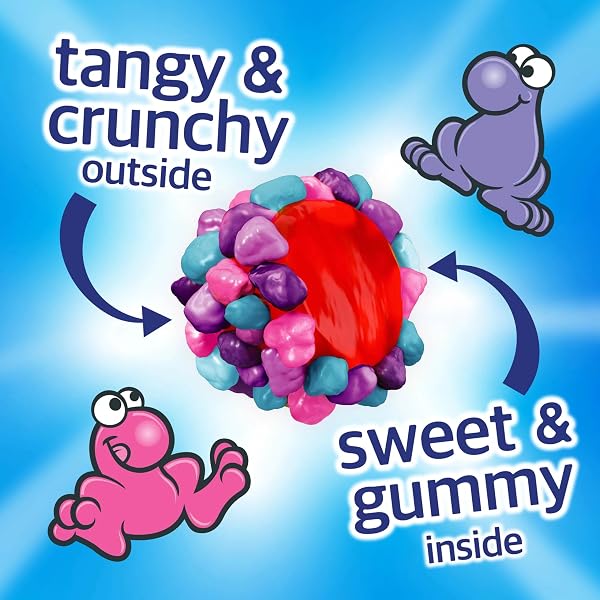 NERDS GUMMY CLUSTERS CANDY, VERY BERRY, CRUNCHY AND GUMMY, 18.5 OZ