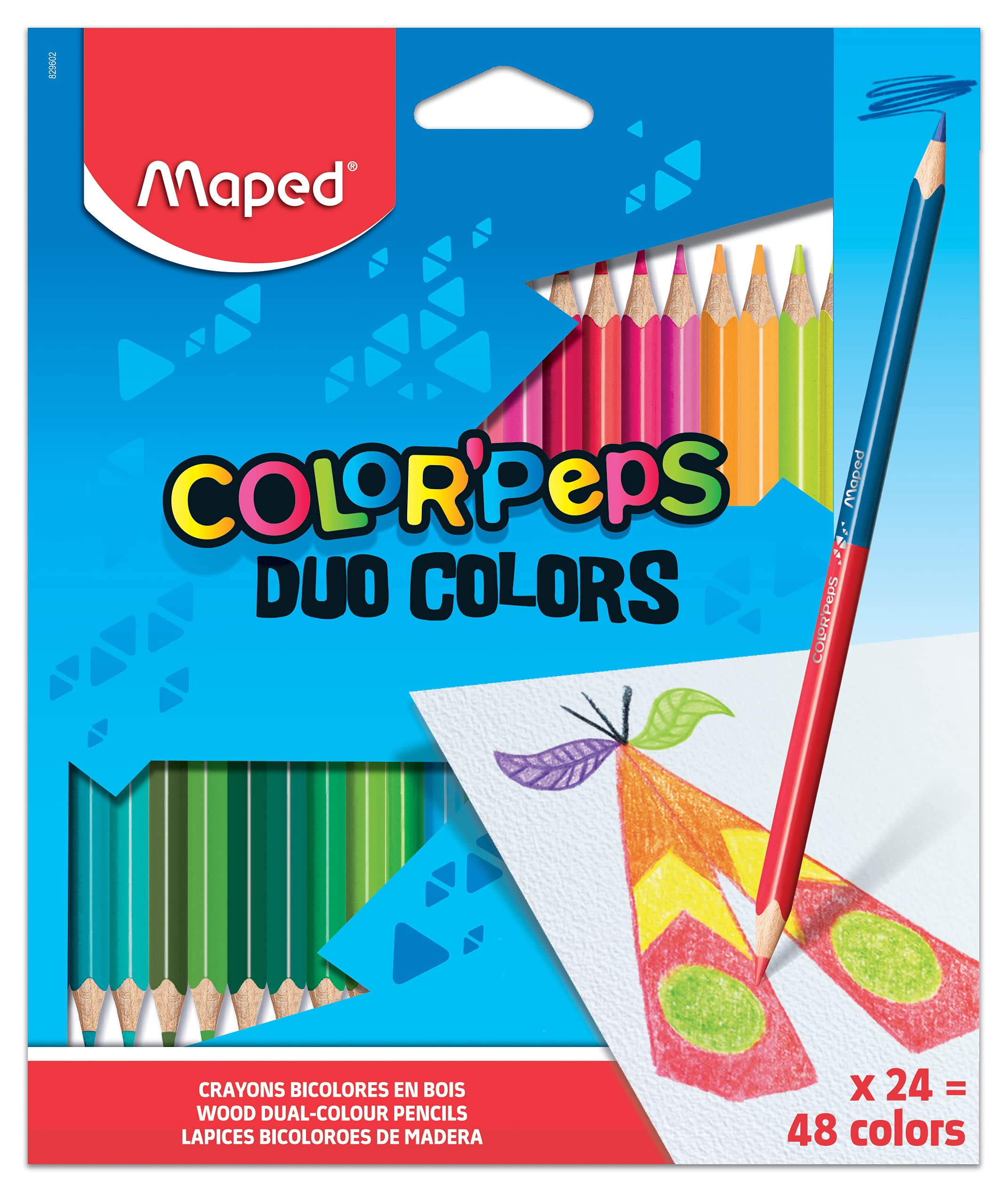 Maped Color'Peps Duo Coloured Pencils (24 pack)