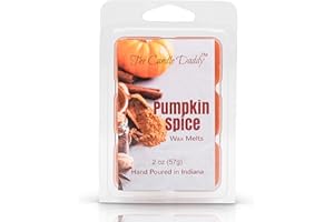 The Candle Daddy Pumpkin Spice Fall Autum Scented Melt- Maximum Scent Wax Cubes/Melts- 1 Pack -2 Ounces- 6 Cubes