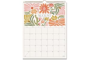 S&O Desert Garden Wall Calendar from July 2025-Dec 2026 - Tear-Off Monthly Calendar - 18 Month Academic Wall Planner - Hangin