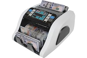 SENTINEL BUSINESS MACHINES Sentinel SB-901 Mixed Denomination Money Counter | Business Grade Bill Value Counter | Counterfeit Detection | Print Function